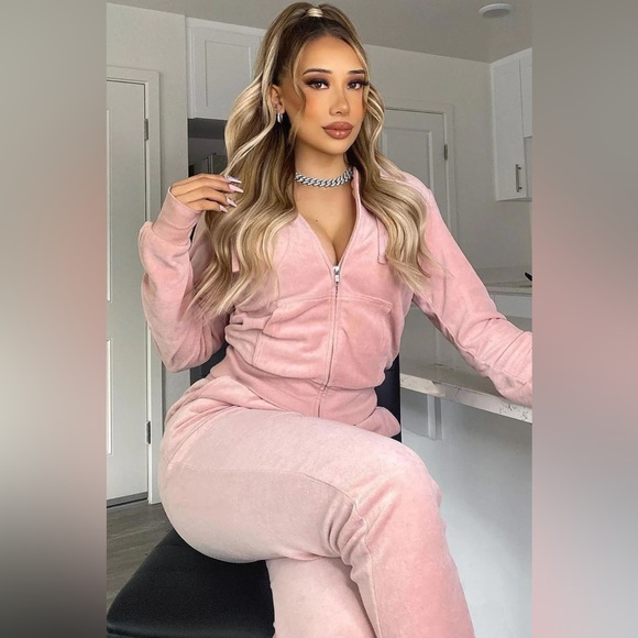 The original trendsetter blessed velour set - mauve - Picture 1 of 5